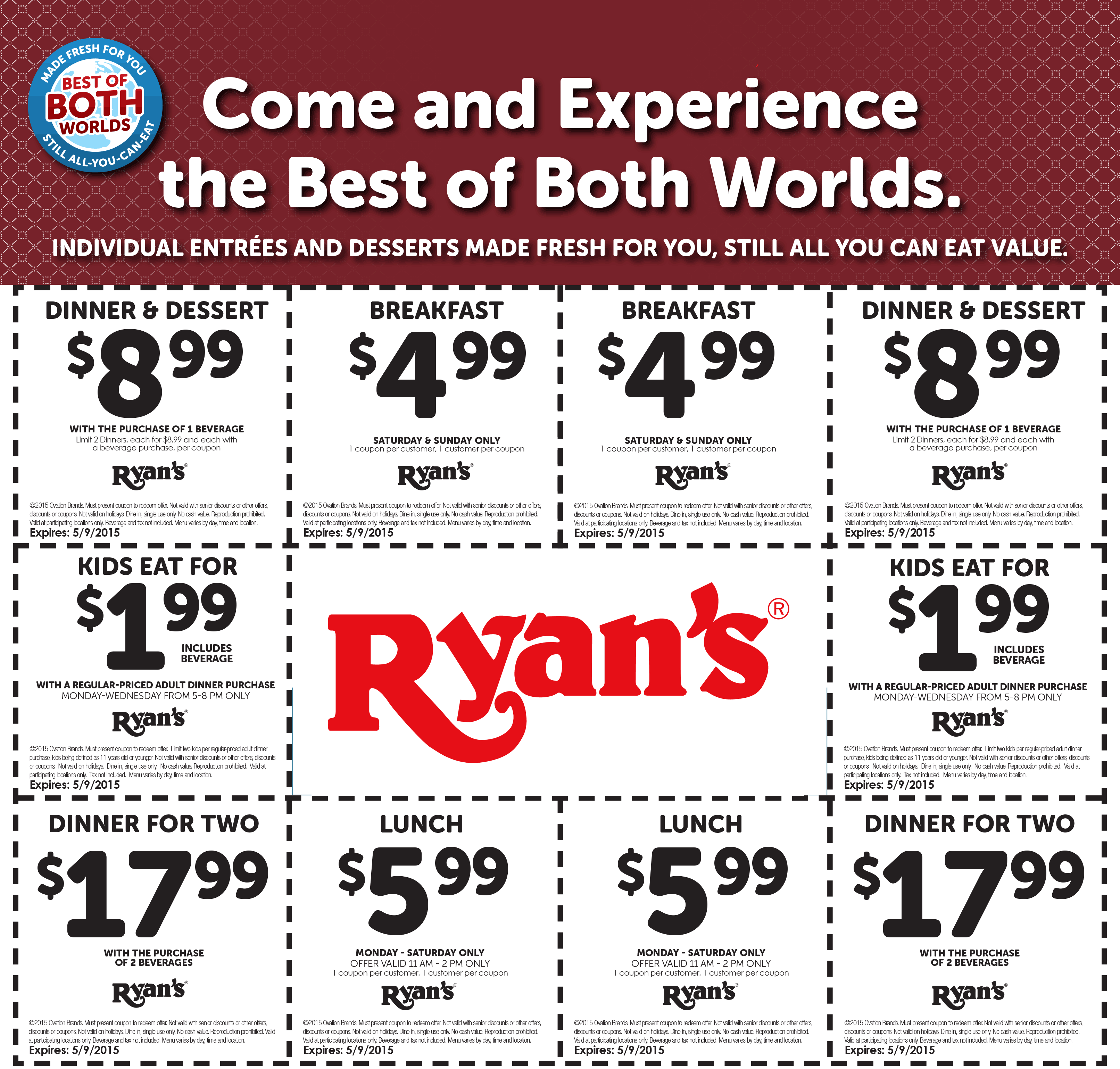 Ryans coupons & promo code for [May 2024]