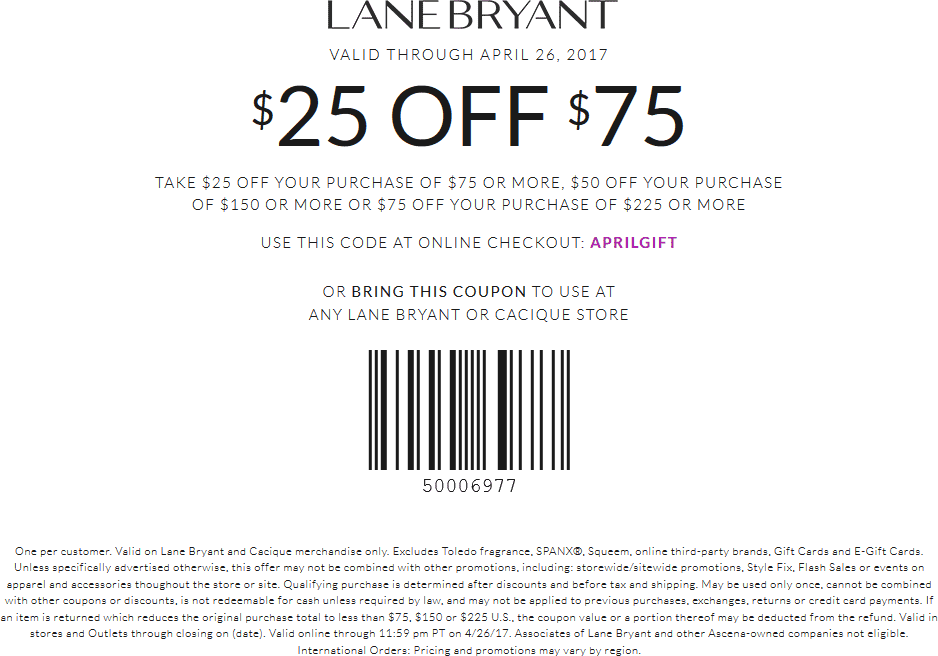 Lane Bryant Promotion Codes to Save Big