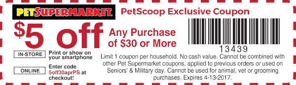 Pet Supermarket Coupons Shopping Deals Promo Codes December 2019 