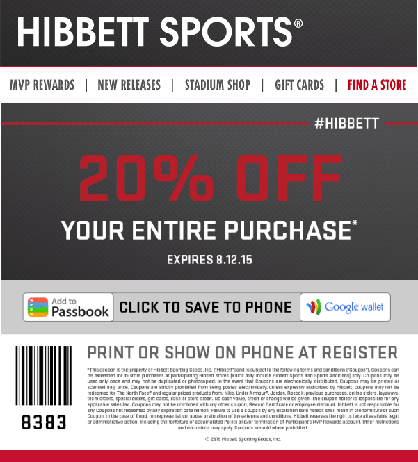 Hibbett Sports Store Coupons Clothes News