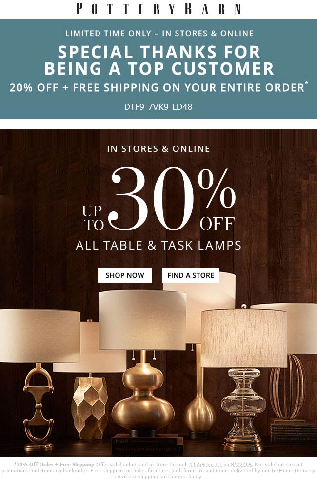 Pottery Barn Promo Code 10 Off at Nancy Reyes blog