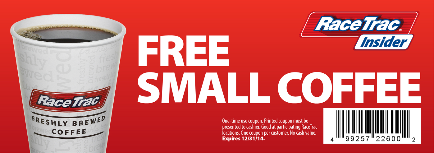 RaceTrac Coupon March 2024 Free coffee at RaceTrac gas stations