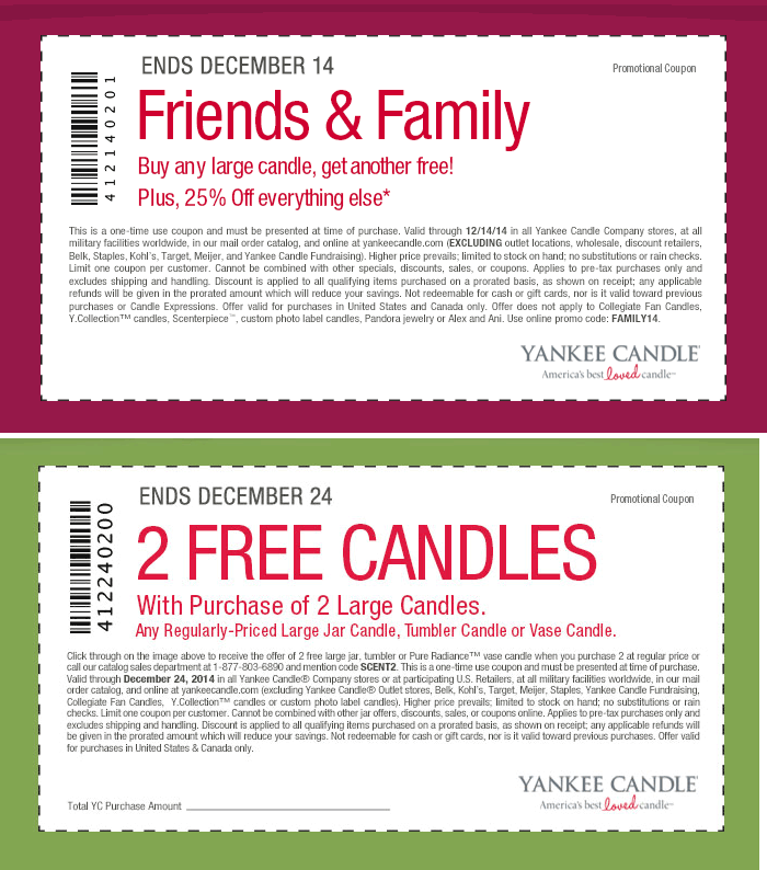 Yankee Candle coupons & promo code for [April 2024]