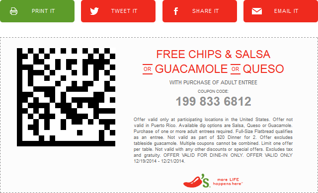 Chilis February 2025 Coupons And Promo Codes 