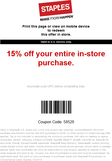 Staples coupons & promo code for [May 2024]