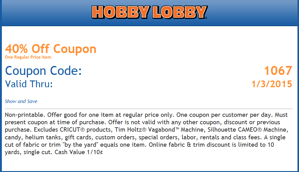 Hobby Lobby coupons & promo code for [April 2024]