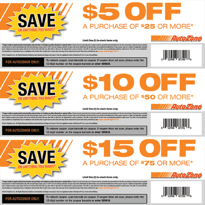 autozone coupons