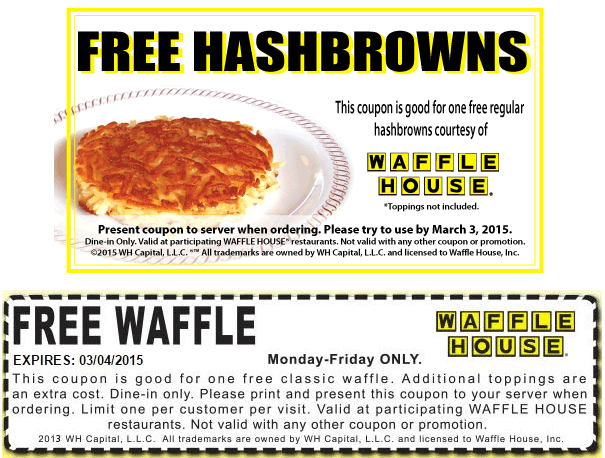 Waffle House coupons & promo code for [May 2024]