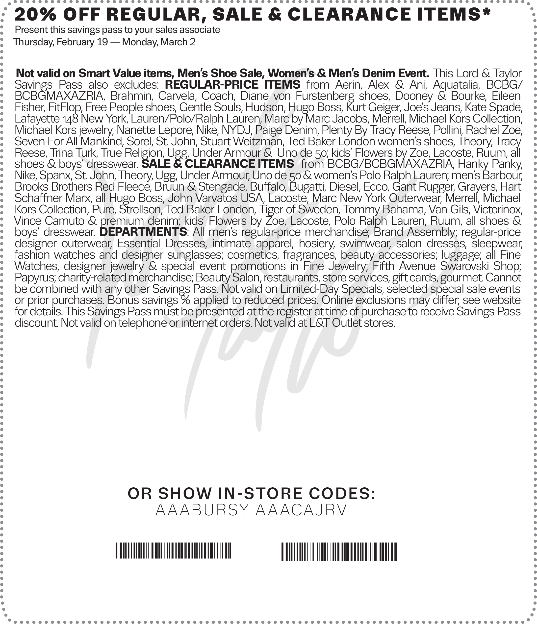 Lord & Taylor January 2024 Coupons and Promo Codes 🛒