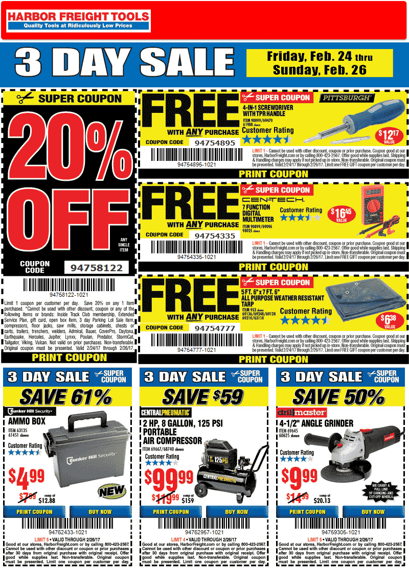 Harbor Freight Coupons Printable Free Harbor Freight Coupons Expiring