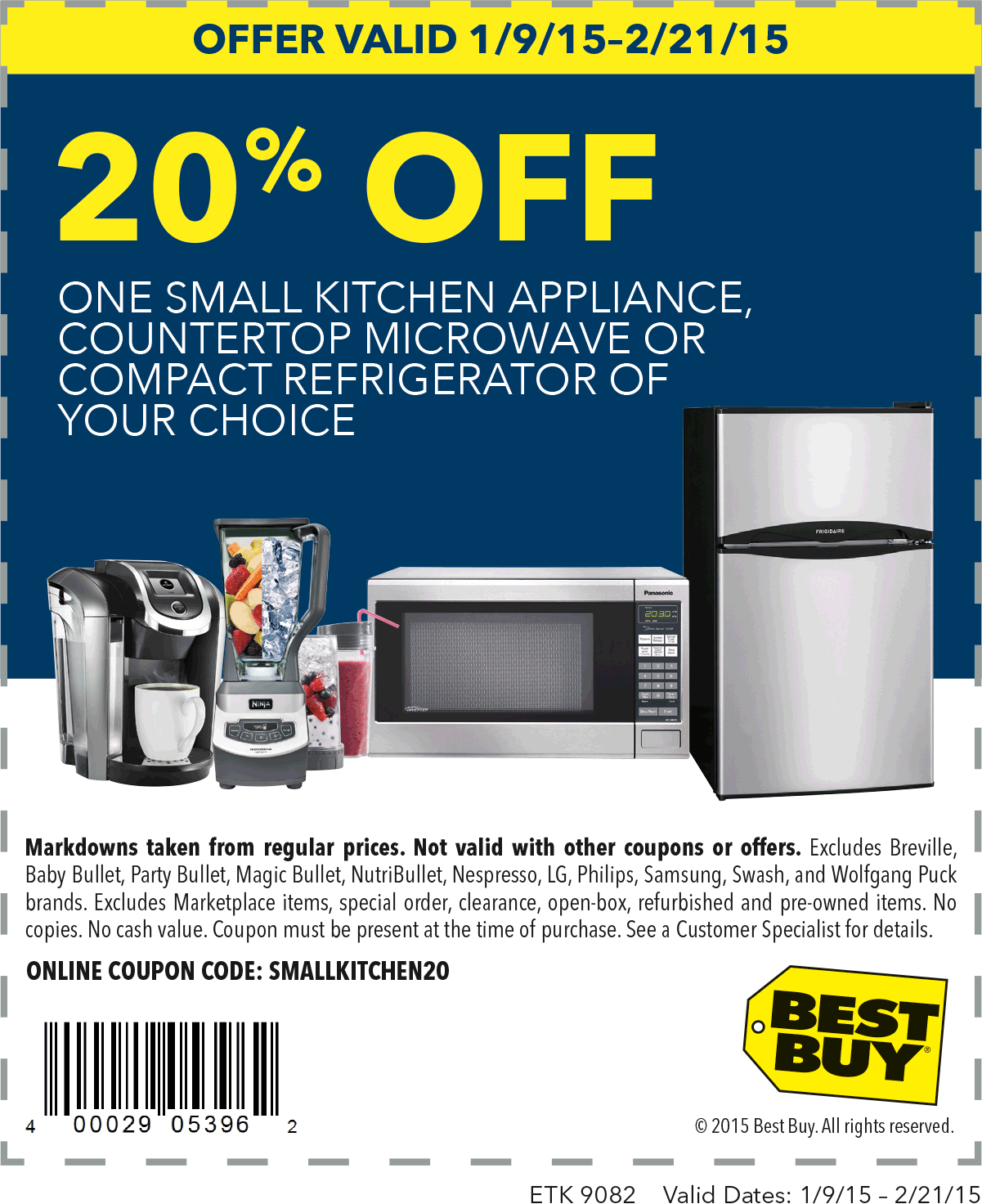 Best Buy Coupon June 2024 20% off small appliances at Best Buy, or online via promo code SMALLKITCHEN20