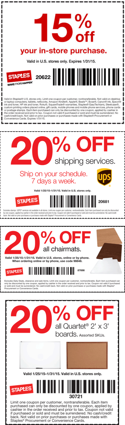 Staples Coupon October 2024 15% off & more at Staples