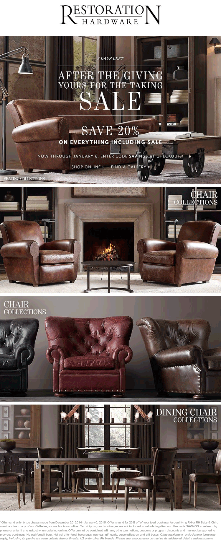 Restoration Hardware coupons & promo code for [May 2024]