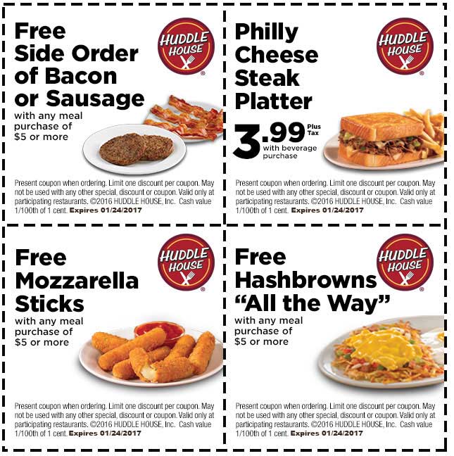 Huddle House Coupons 🛒 Shopping Deals & Promo Codes November 2019 🆓