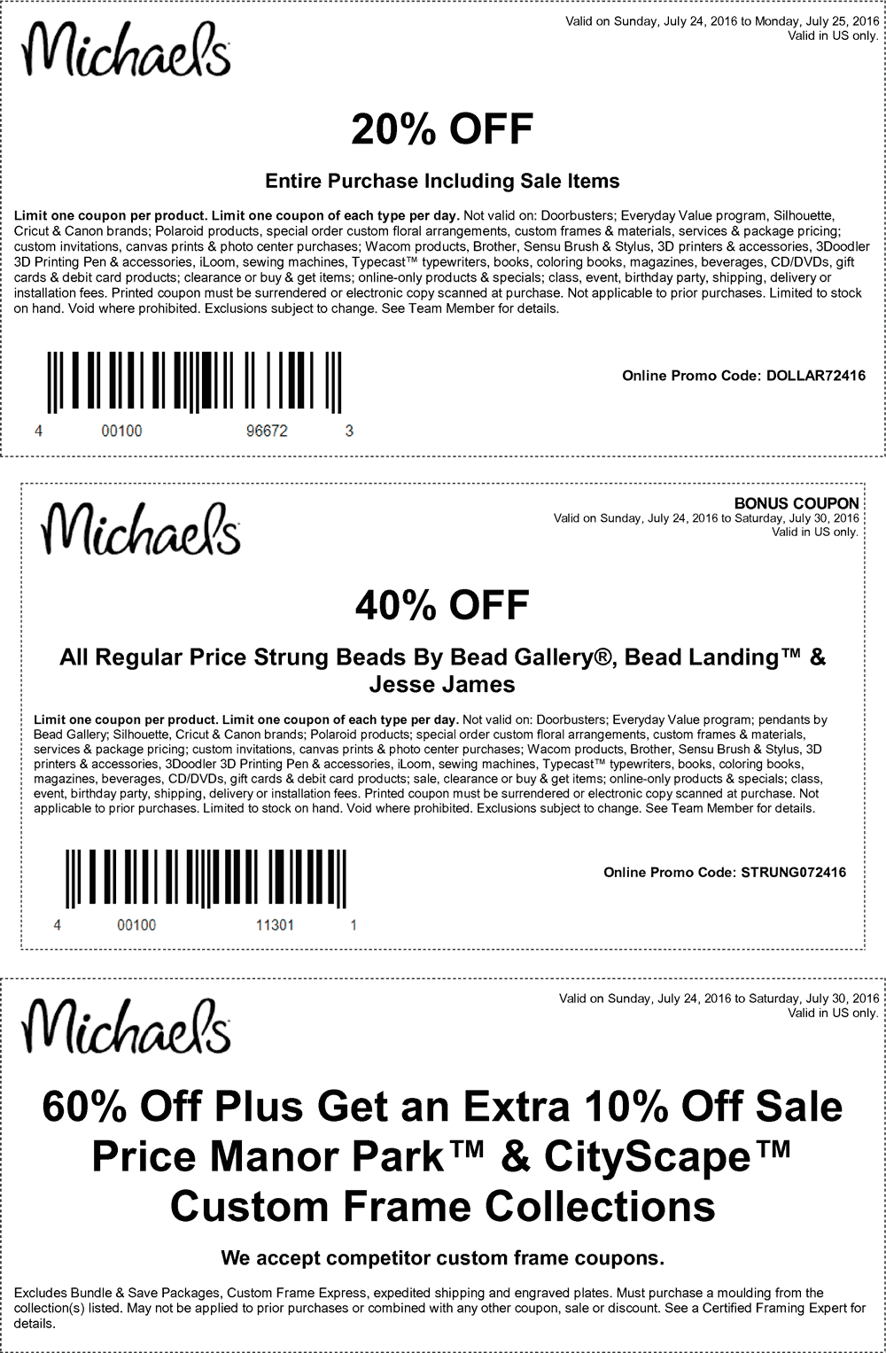 Michaels Coupons 25 off everything, 40 off a single item & more at