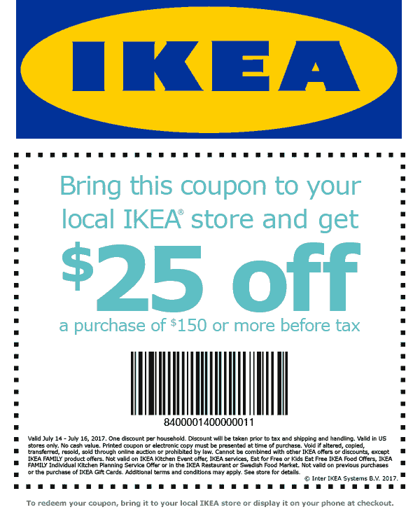 IKEA Coupons IKEA family members eat for free this weekend