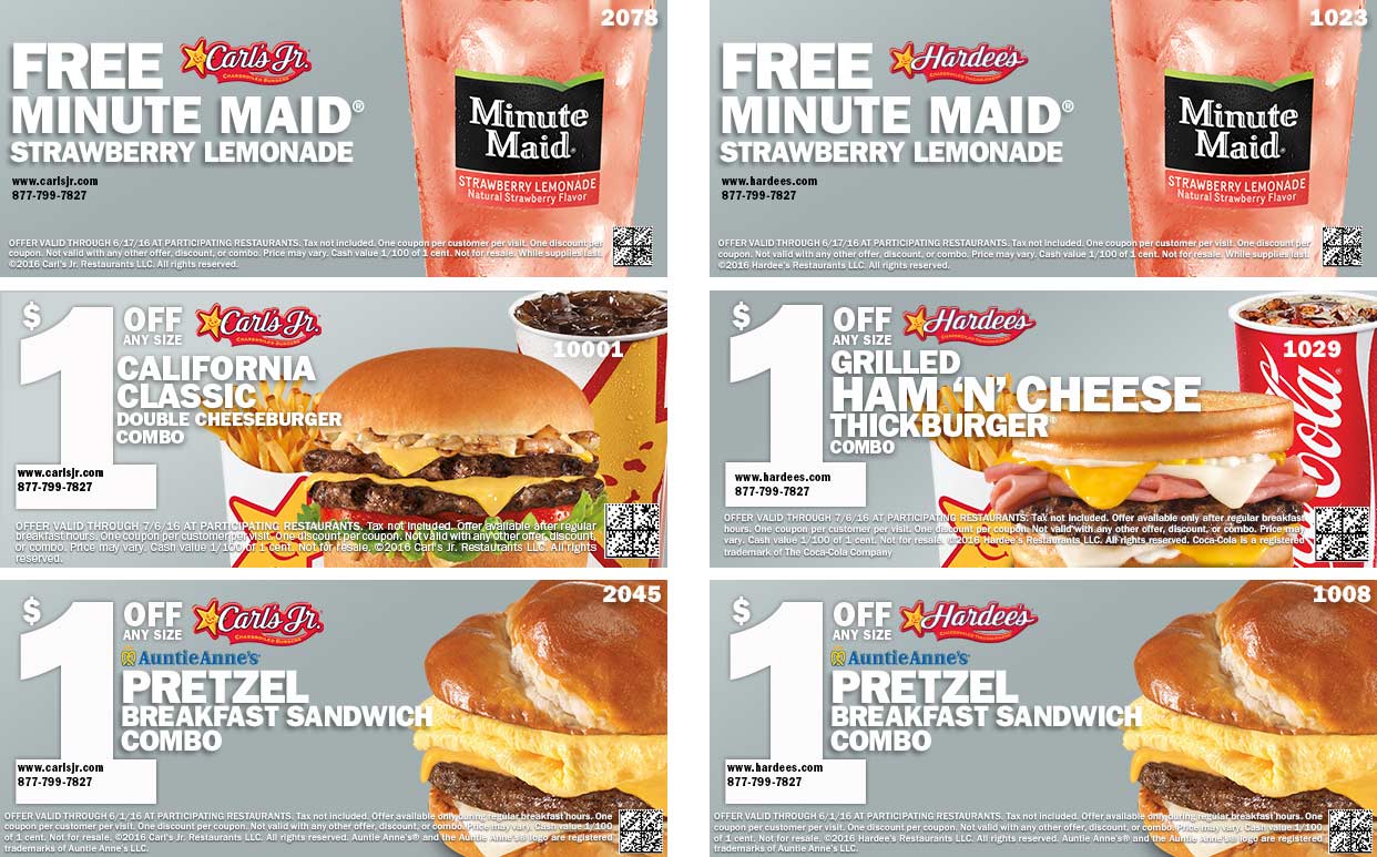 Breakfast Current Printable Hardees Coupons