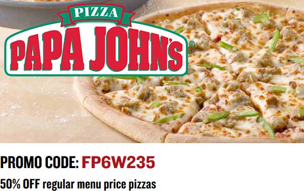 Verified Papa John's Promo Codes & Coupons