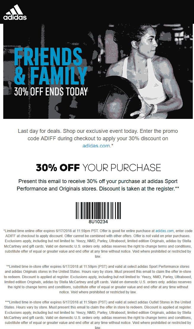 promo codes for adidas website
