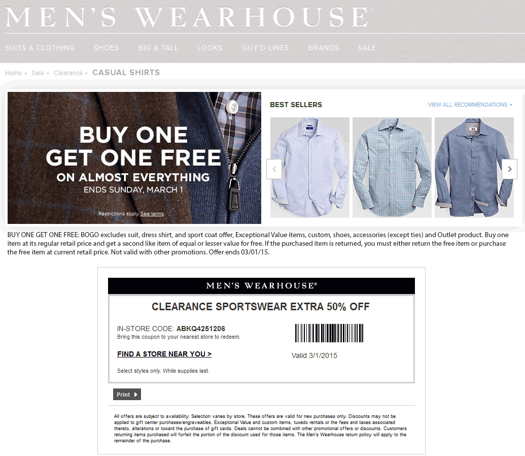 Mens Wearhouse February 2021 Coupons And Promo Codes 