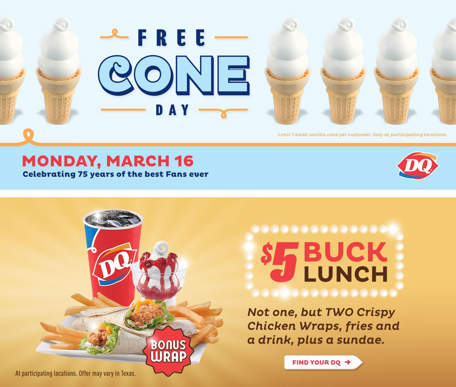 Dairy Queen Coupon April 2024 Free ice cream cone the 16th at Dairy Queen