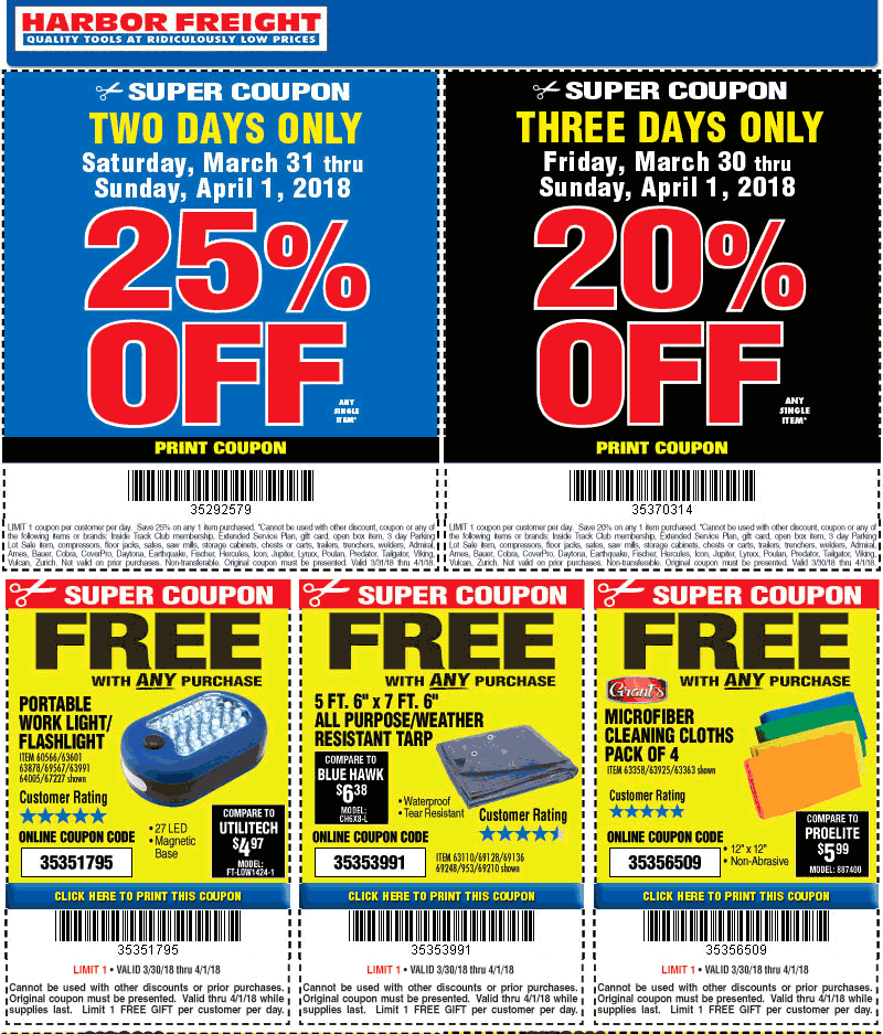 Harbor Freight 25 Off Printable Coupon 2020 That Are Big Savings With 