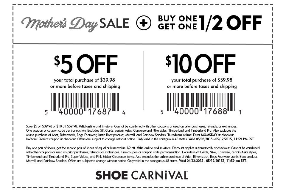 Shoe Carnival December 2020 Coupons and 