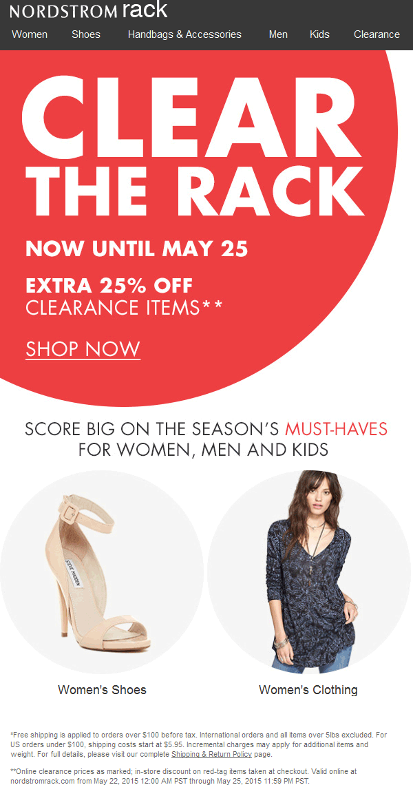Nordstrom Rack Coupons Extra 25 Off Clearance At Nordstrom Rack 
