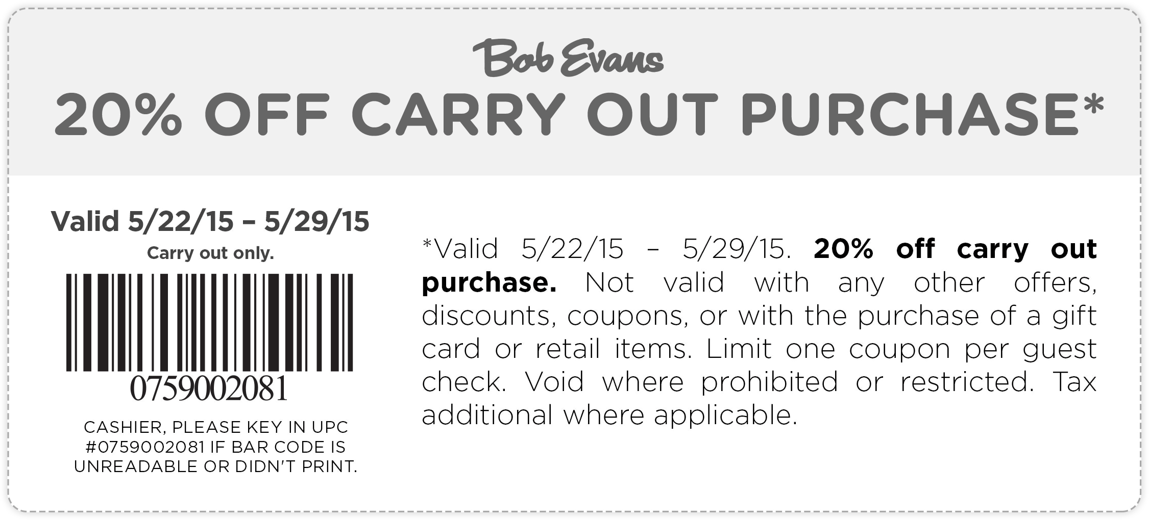 Bob Evans Coupons 3 Off 10 Dining in At Bob Evans