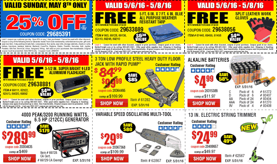 Harbor Freight Coupons Shopping Deals Promo Codes