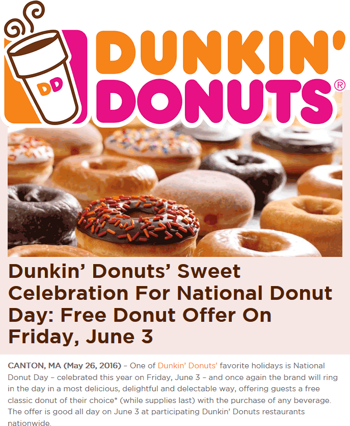 Dunkin Donuts Coupons 6 free donuts with your box of Joe and more at