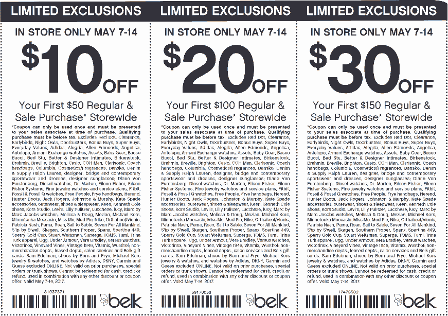 More About Belk Coupons