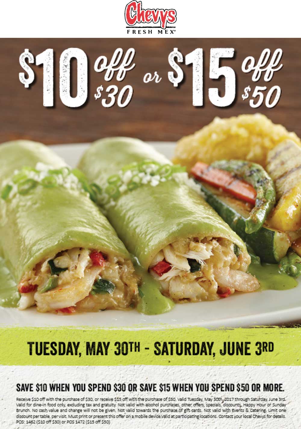 Chevys fresh mex discount coupons