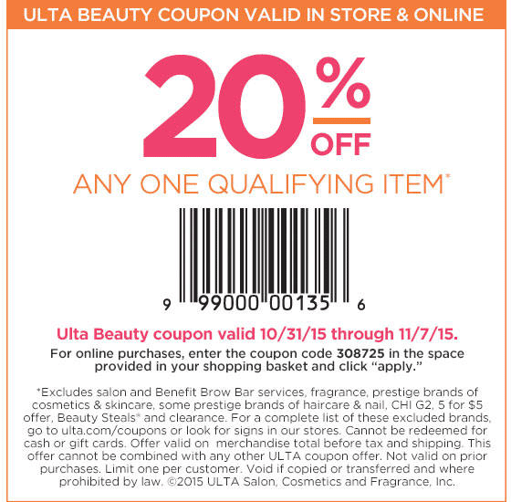 Ulta Services Coupon Beauty & Health