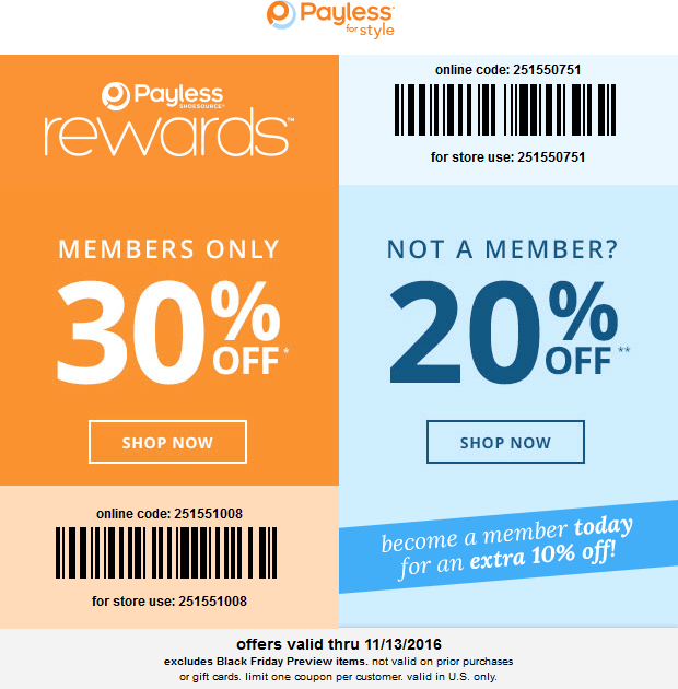 payless shoesource coupon