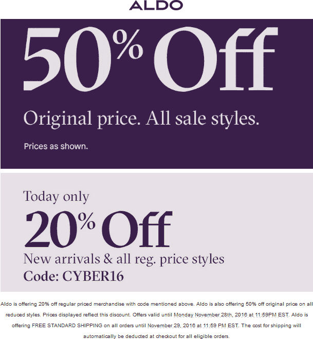 aldo sale today