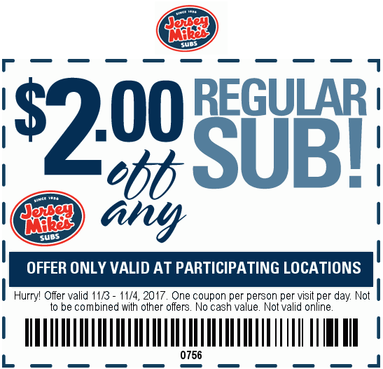 Jersey Mikes Coupons 🛒 Shopping Deals & Promo Codes November 2019 🆓