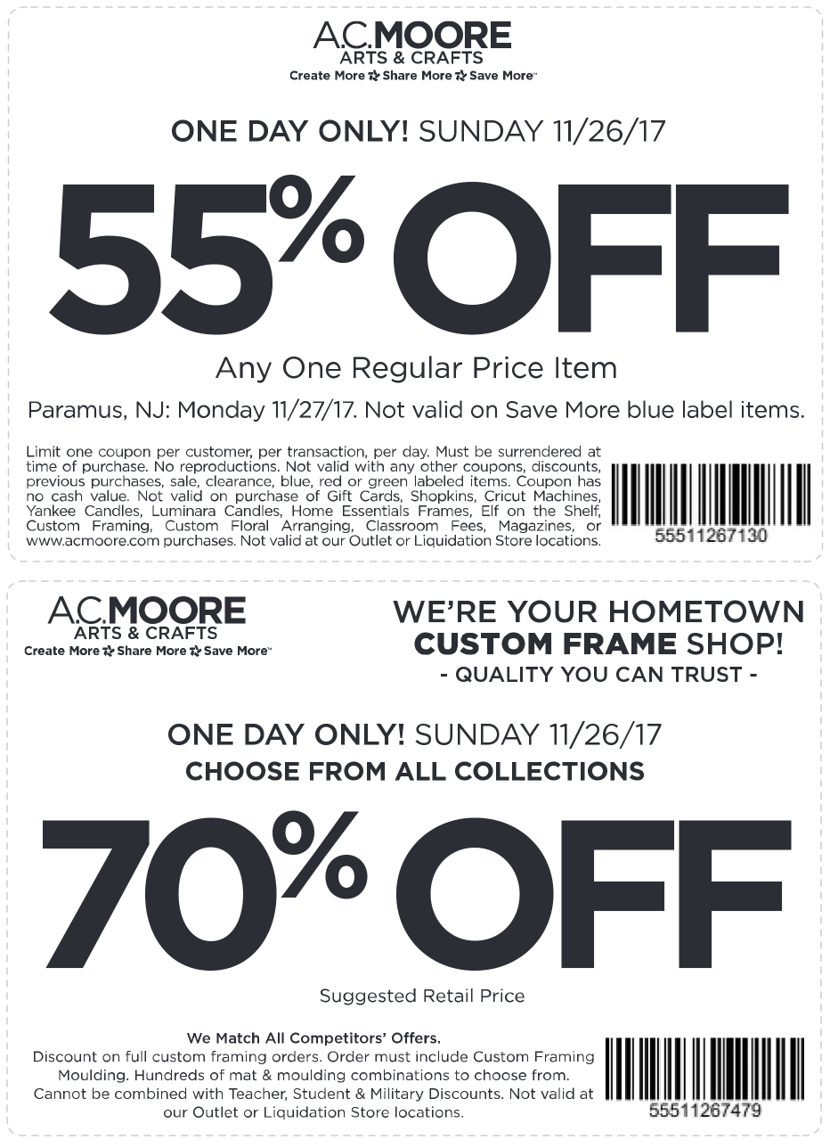 ac moore coupon