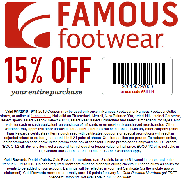 famous footwear coupons may 2019