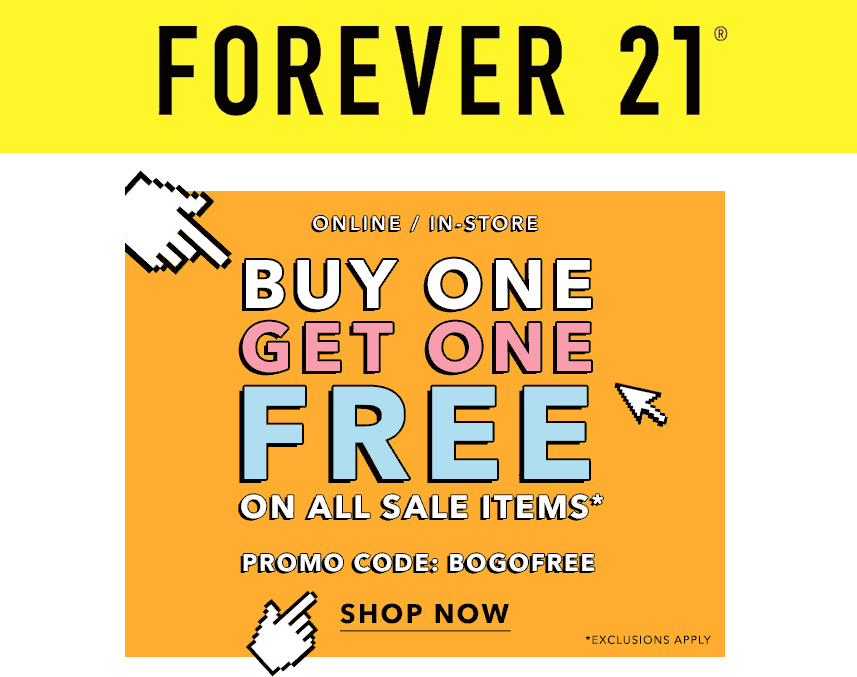 Forever 21 coupons Extra 50% off sale pricing today at