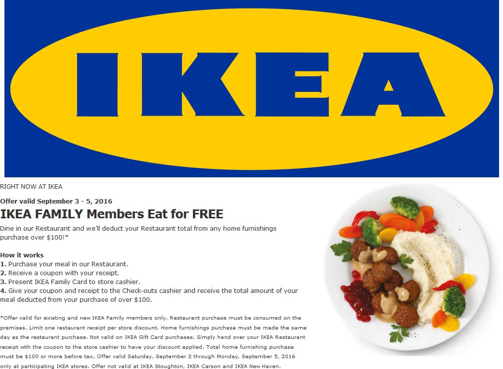 IKEA Coupons Free breakfast & more the 7th at IKEA furniture