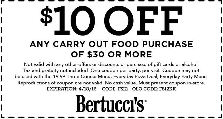 Bertuccis coupons & promo code for [April 2024]