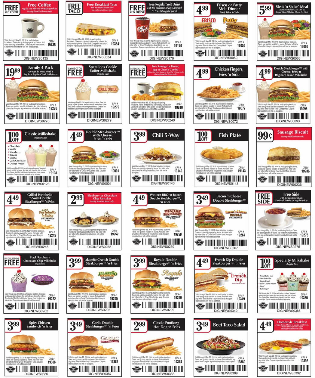 Steak n Shake Coupon April 2024 Free coffee, breakfast taco & more at Steak n Shake