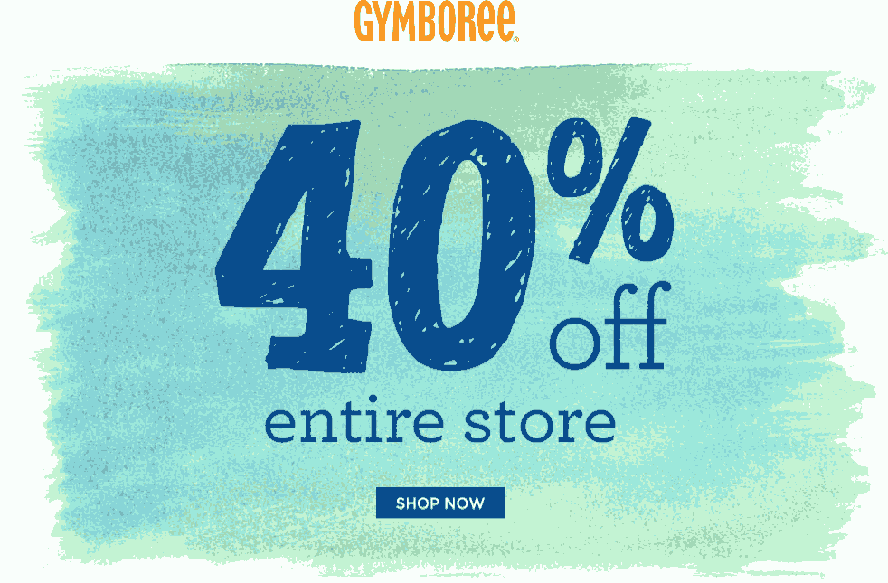 Gymboree Coupon April 2024 40% off everything at Gymboree, ditto online