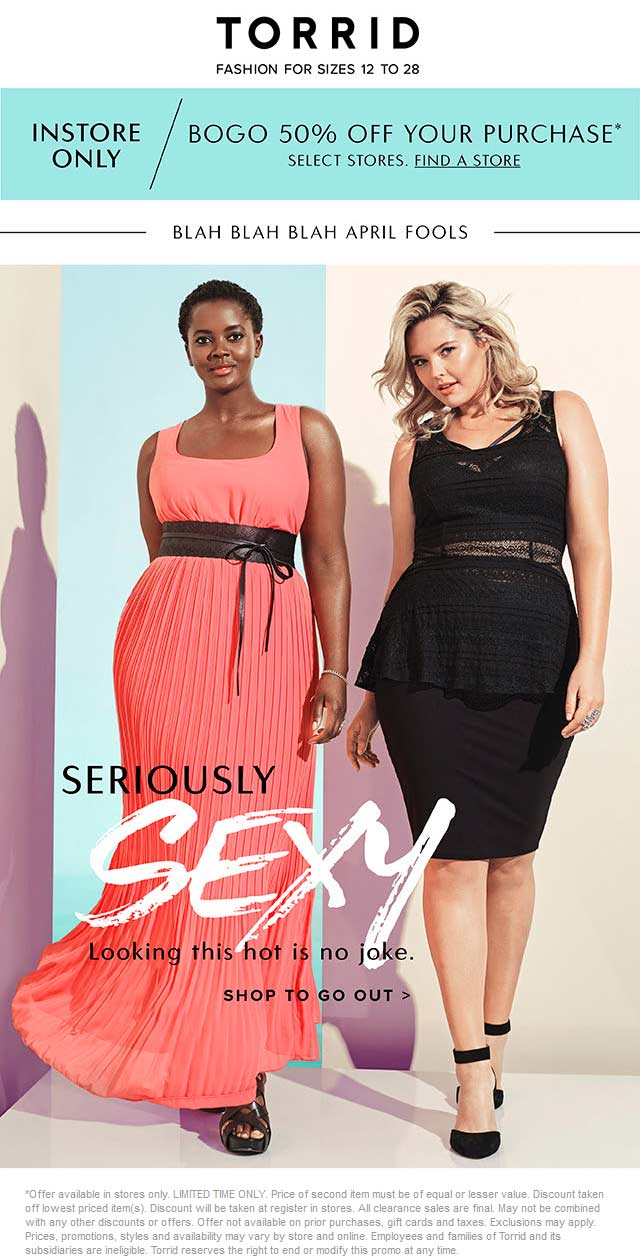 Torrid coupons & promo code for [May 2024]