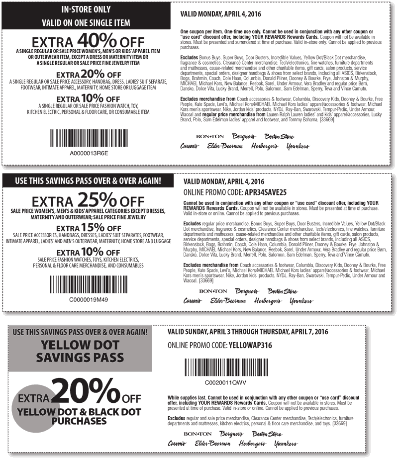 Carsons Coupon April 2024 40% off a single item today at Carsons, Bon Ton & sister stores, or 25% online via promo code APR34SAVE25