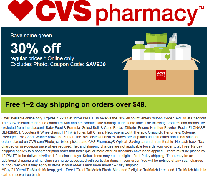 CVS Pharmacy coupons & promo code for [May 2024]