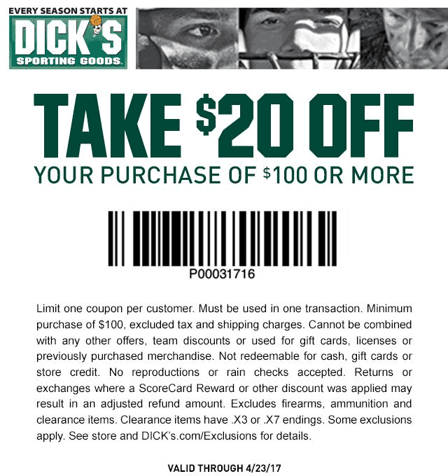 Dicks coupons & promo code for [April 2024]