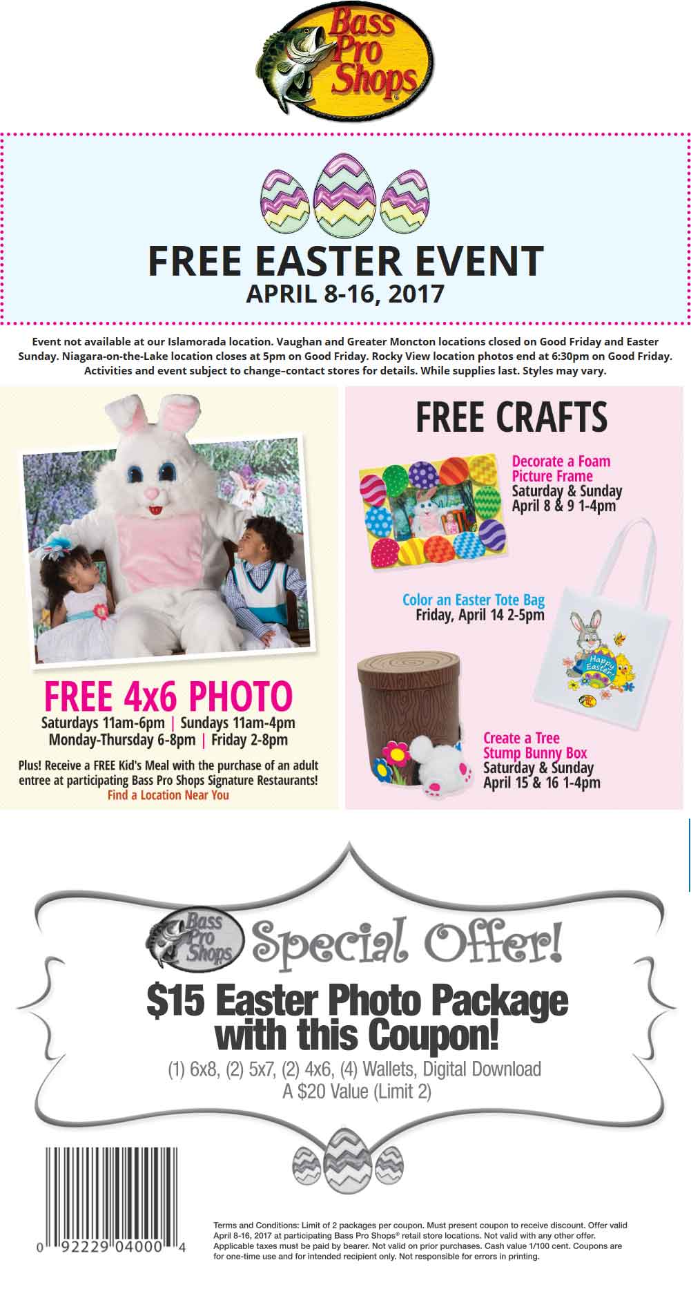 Bass Pro Shops Coupon April 2024 Free Easter photo & more at Bass Pro Shops