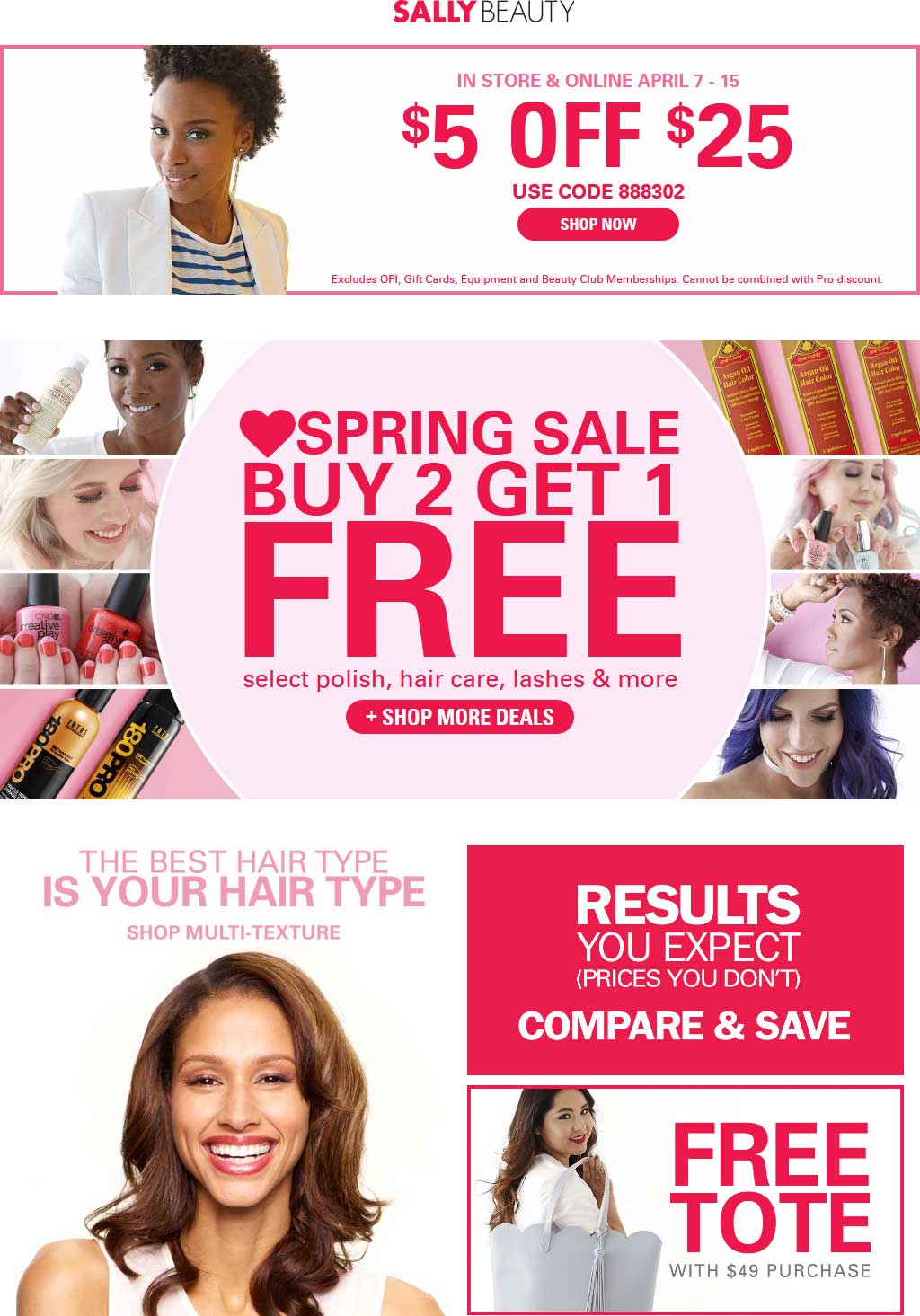 Sally Beauty coupons & promo code for [May 2024]